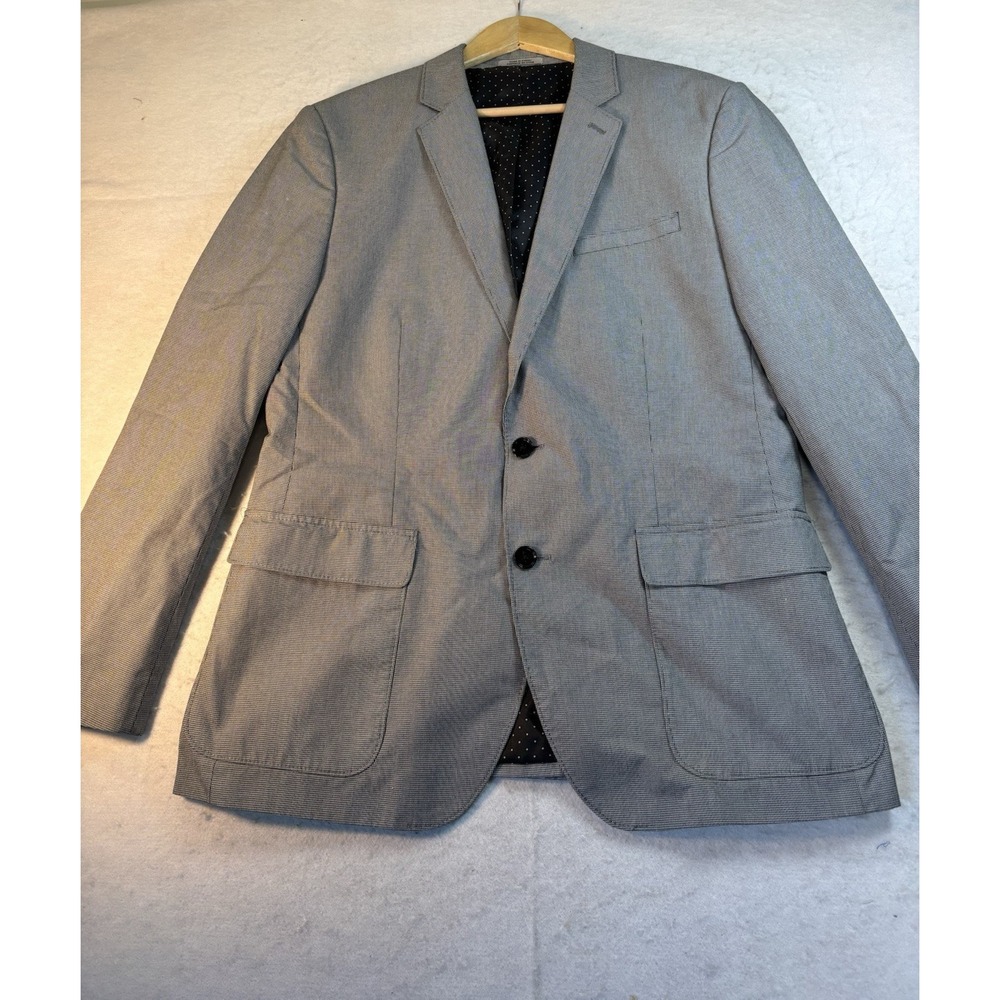 Express Photographer Slim Fit Mens 42R Blazer Sports Coat Cotton Herringbone